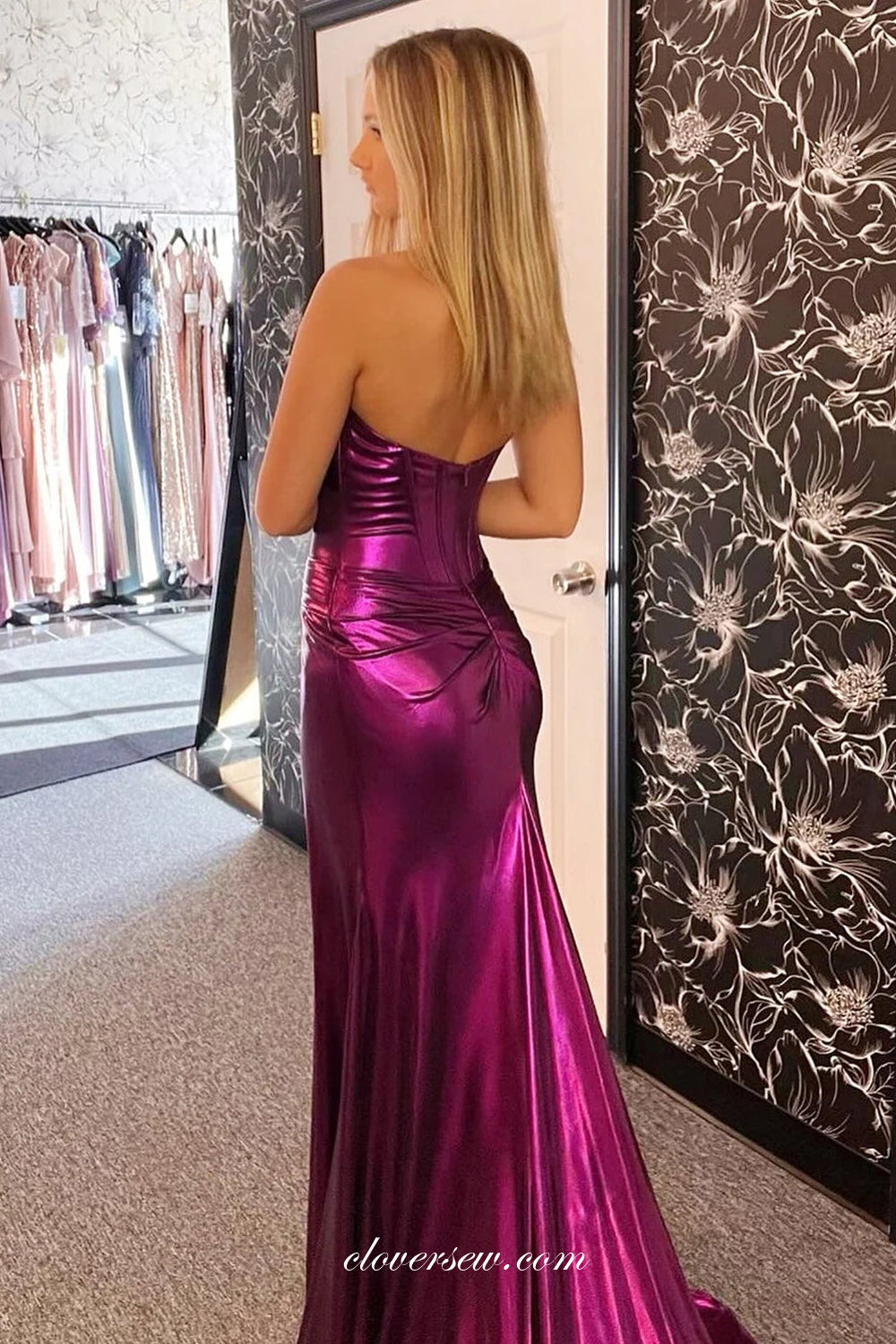 Shiny hotsell satin dress