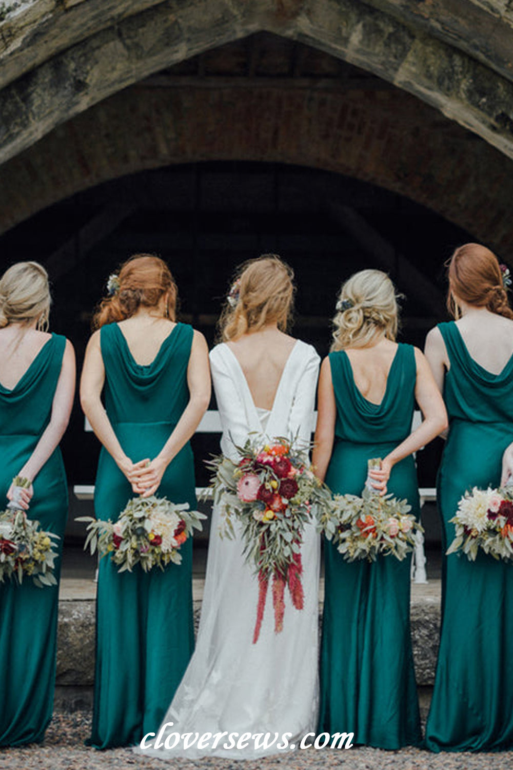 Clover green bridesmaid dresses best sale