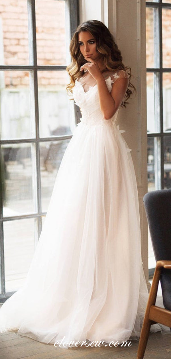 Butterfly back hot sale wedding dress