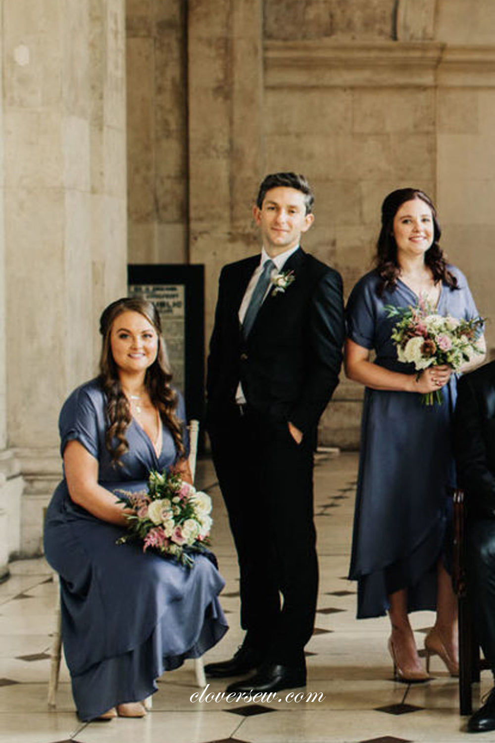 cornflower bridesmaid dresses