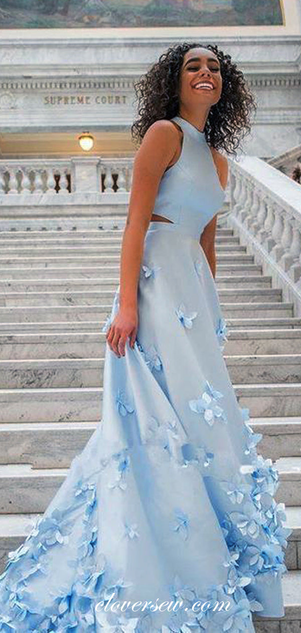 Blue Prom Dresses Medium