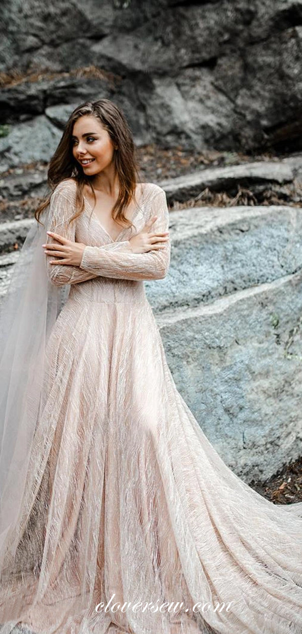 Champagne Pink Wedding Dresses