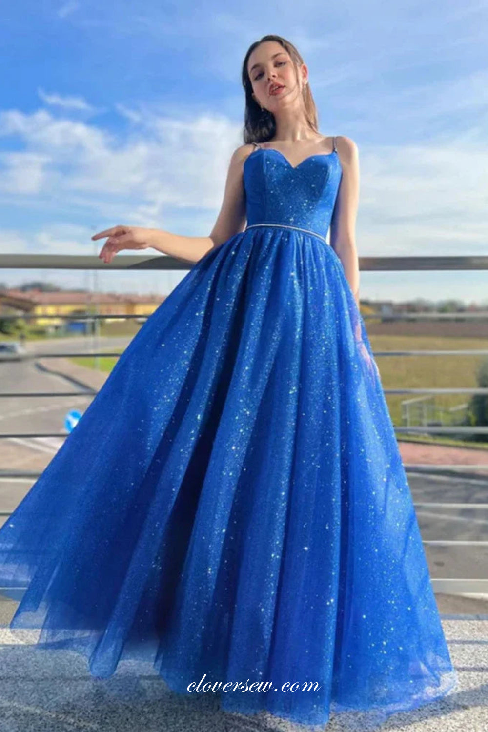 Blue Prom Dresses Medium