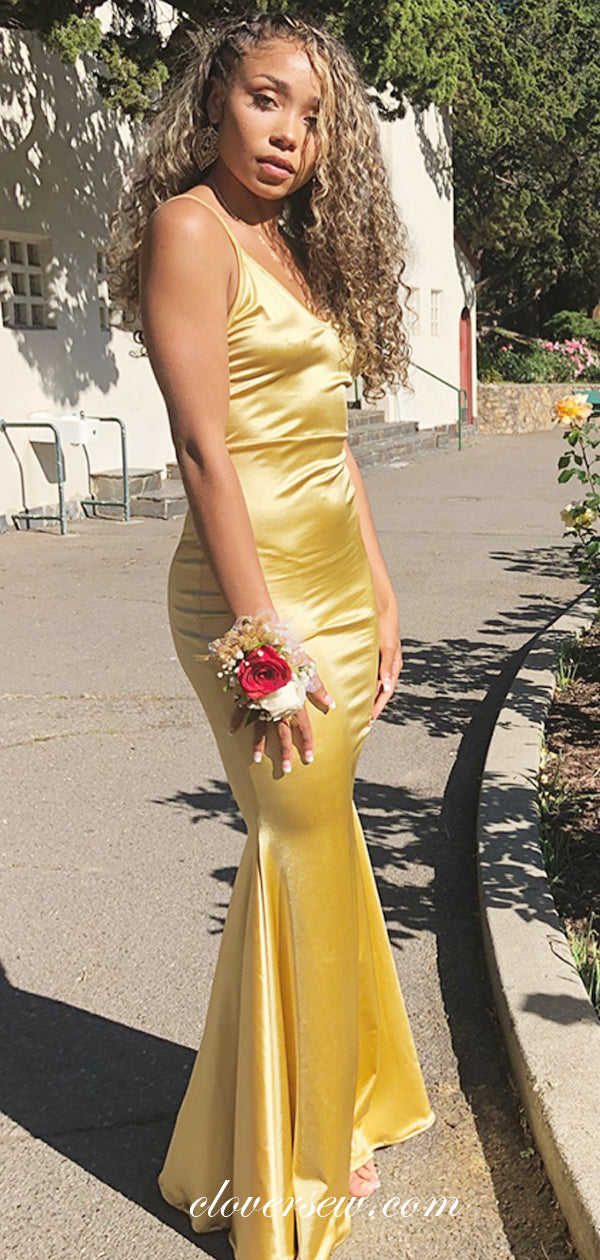 Yellow Spaghetti Strap Dress